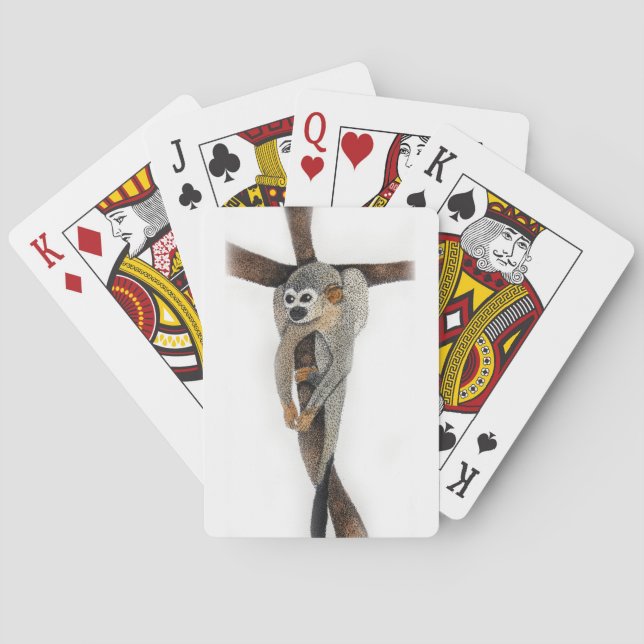 Jeu De Cartes singe araignée dessin au stylo (dos)
