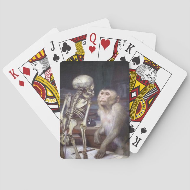 Jeu De Cartes Singe Avant Squelette (dos)