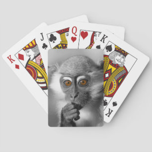 Jeu De Cartes Singe de Mangabey de bébé