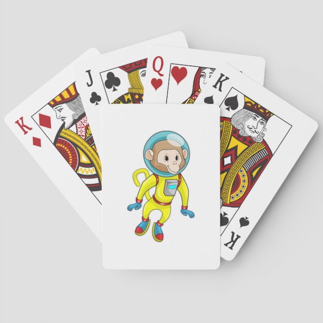 Jeu De Cartes Singe en astronaute (dos)