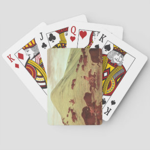 Jeu De Cartes Sioux Indians hunting buffalo, 1835