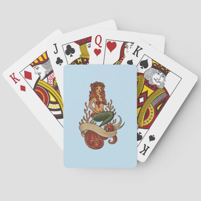 Jeu De Cartes sirène (dos)