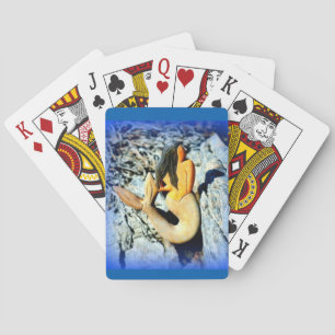 Jeu De Cartes sirène à poil noir bleu