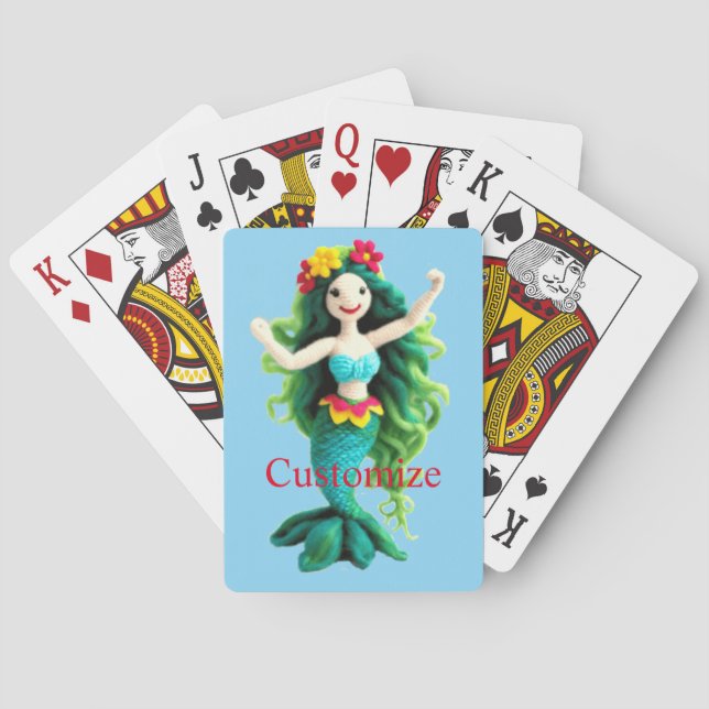Jeu De Cartes Sirène à poil vert Thunder_Cove (dos)