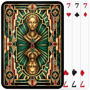 Jeu De Cartes Sirène, Art Déco Mythique