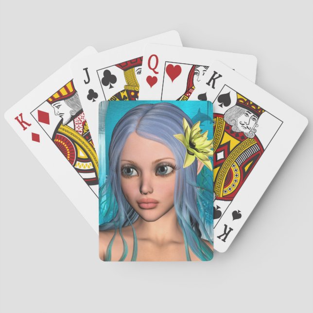 Jeu De Cartes Sirène bleue (dos)