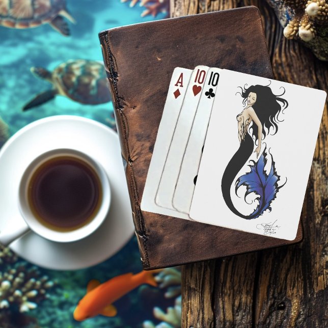 Jeu De Cartes Sirène bleue tribale (Créateur téléchargé)