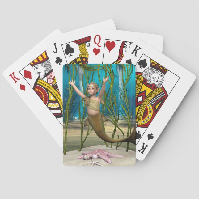 Jeu De Cartes Sirène de bébé (dos)