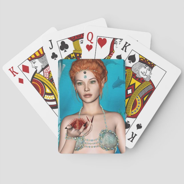 Jeu De Cartes Sirène de l'océan (dos)