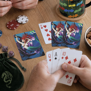 Jeu De Cartes Sirène et ami dragon