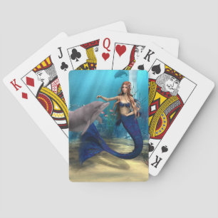 Jeu De Cartes Sirène et dauphin