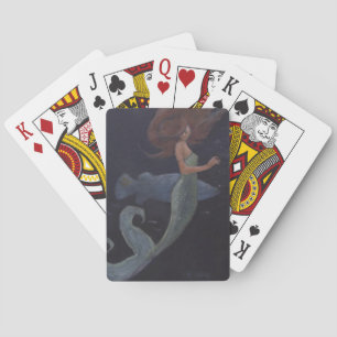 Jeu De Cartes Sirène et poisson bleu