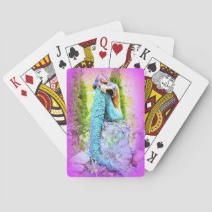 Jeu De Cartes sirène rêveuse jouant aux cartes