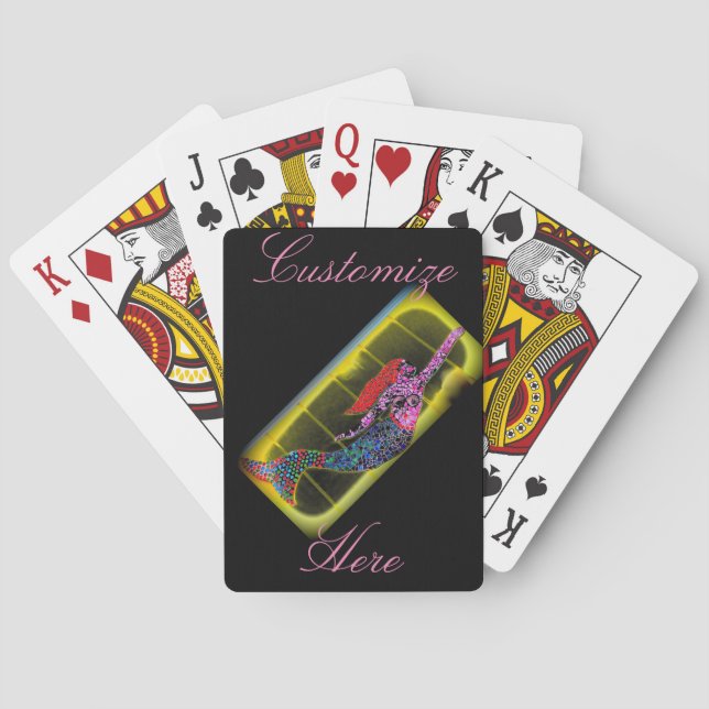 Jeu De Cartes sirène rose (dos)