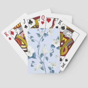 Jeu De Cartes Siringa, fleurs d'hibiscus, motif en tissu.