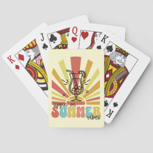 Jeu De Cartes Sirop Sur Les Vibrations De L'été, Soleil Rétro, V
