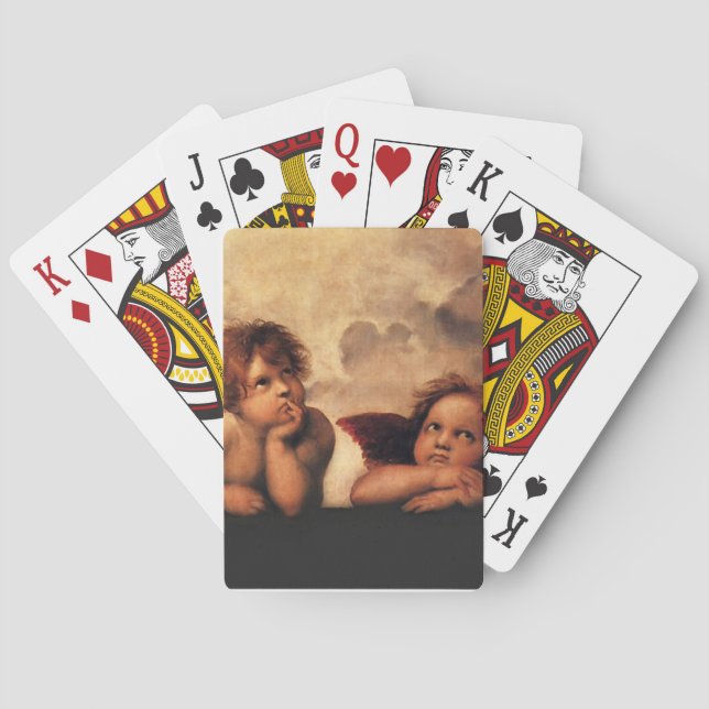 Jeu De Cartes Sistine Madonna 2 Anges par Raphael (dos)