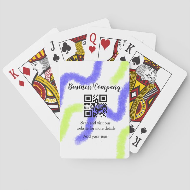 Jeu De Cartes site web simple de société commerciale code-barres (dos)