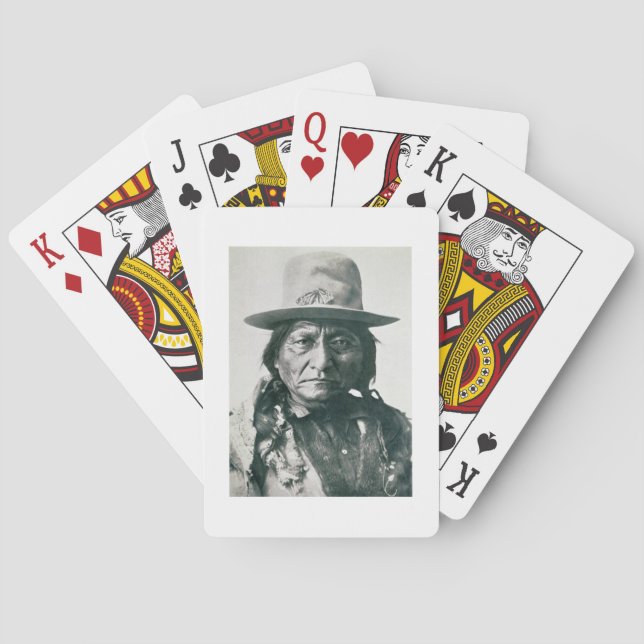 Jeu De Cartes Sitting Bull (1831-1890) (photo b/w) (dos)