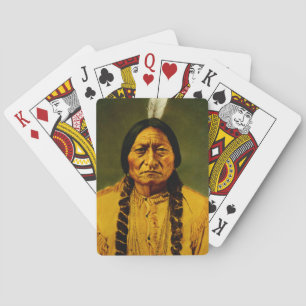 Jeu De Cartes Sitting Bull Native American Chief Vintage