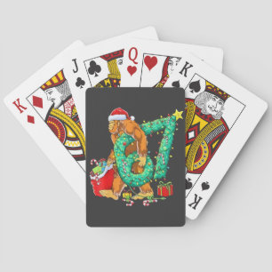 Jeu De Cartes Six Seven Bigfoot 67 Sasquatch Mème de Noël