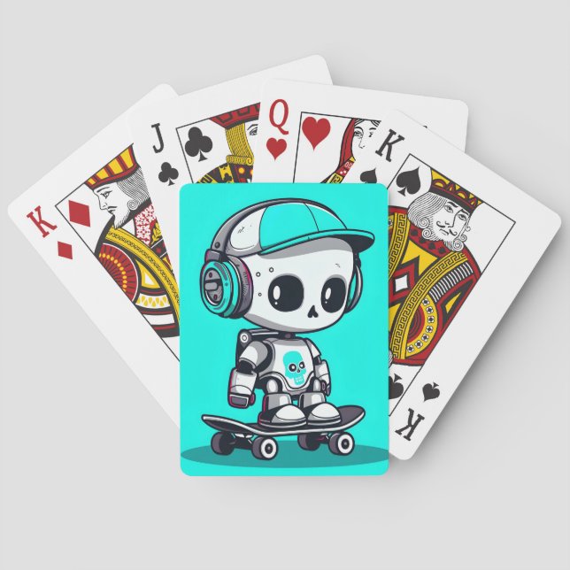 Jeu De Cartes Skate SkullBot (dos)