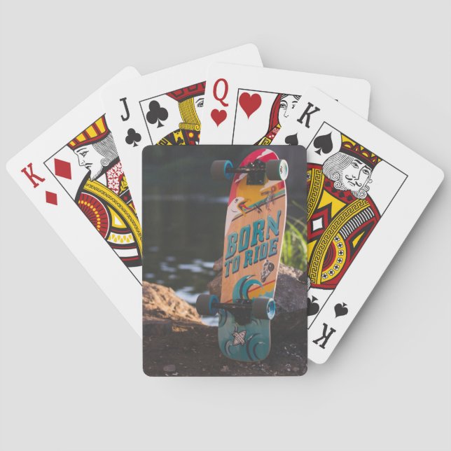 Jeu De Cartes Skateboard Né À Ride (dos)