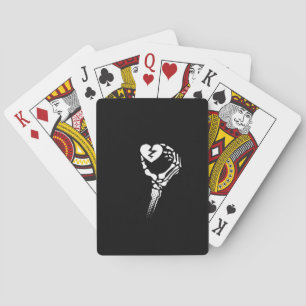 Jeu De Cartes Skeleton Coeur de main
