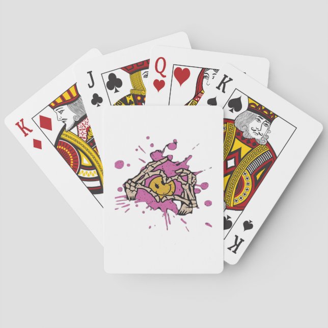 Jeu De Cartes Skeleton Hand Heart Show Classic (dos)
