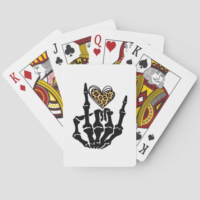 Jeu De Cartes Skeleton Heart Hands Classic (dos)