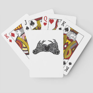 Jeu De Cartes Skeleton Heart Hands - Classique