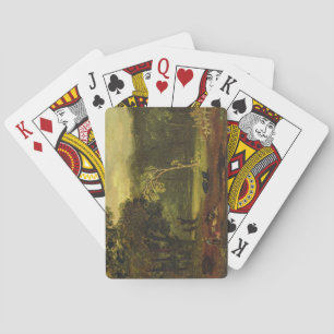 Jeu De Cartes Sketch from Nature in Sion Park, 1819 (oil on card