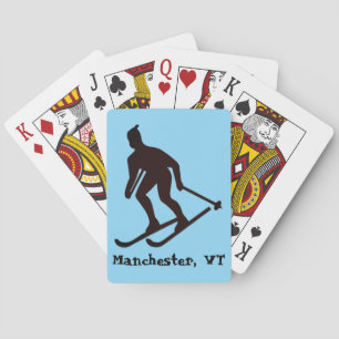 Jeu De Cartes Ski Manchester, Vermont (ski dans les Montagnes Ve