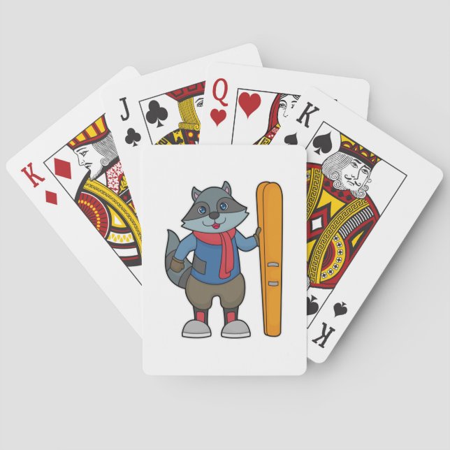 Jeu De Cartes Ski Racoon (dos)