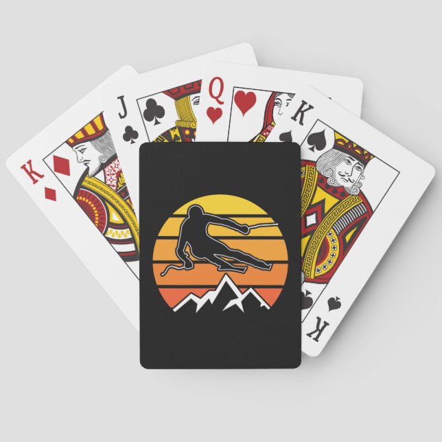 Jeu De Cartes Ski rétroactif (dos)