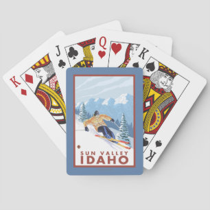 Jeu De Cartes Skier de neige - Sun Valley, Idaho