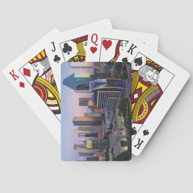 Jeu De Cartes Skyline de Dallas (dos)