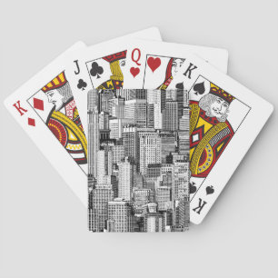 Jeu De Cartes Skyscraper City Texture Isométrique sans fil