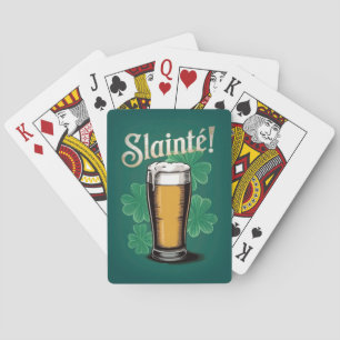 Jeu De Cartes Slàinte ! Saint Patrick's Day Pint of Beer on Gree