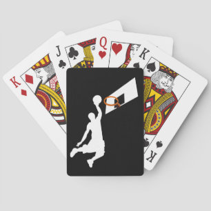 Jeu De Cartes Slam Dunk Basketball Player - White Silhouette