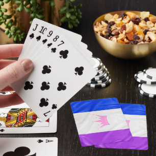 Jeu De Cartes SlipperyJoe glisser le drapeau de fierté violet bl
