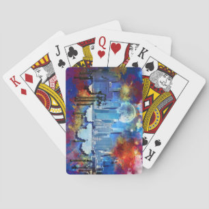 Jeu De Cartes SlipperyJoe NYC graffiti lune entourée de tourbill