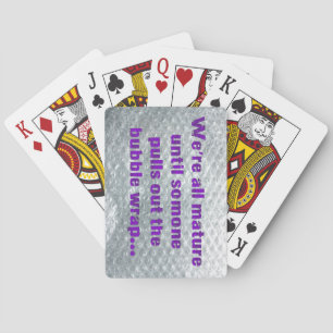 Jeu De Cartes SlipperyJoe's Bubble Wrap pop drôle dire pur