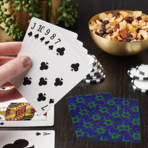 Jeu De Cartes SlipperyJoe's Hanukkah rangées vertes Étoiles de D