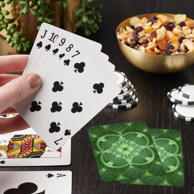 Jeu De Cartes SlipperyJoe's St. Patrick's Day Fractal vortex hol (In Situ)