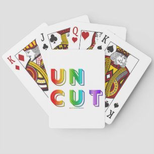 Jeu De Cartes SlipperyJoe's uncut vibrante arc-en-ciel couleurs 