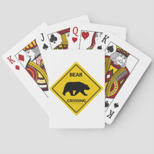 Jeu De Cartes SlipperySignal de passage de l'ours de Joe silhoue