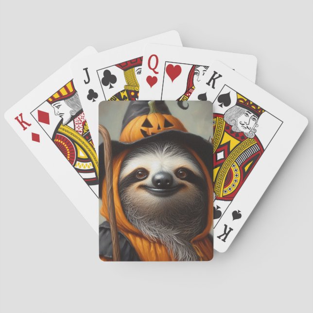 Jeu De Cartes Sloth Halloween (dos)