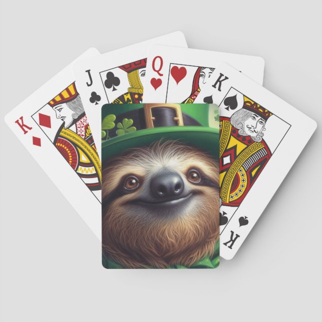 Jeu De Cartes Sloth St Paddys Day (dos)