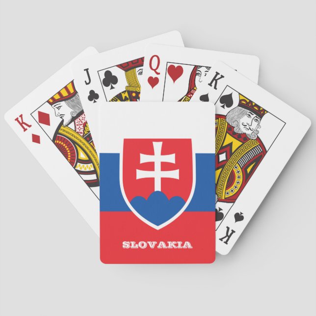 Jeu De Cartes Slovaquie - Jeux Drapeaux, Slovaquie Jouer aux car (dos)